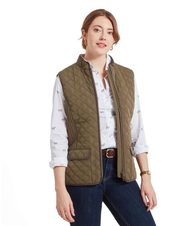 Women’s Schoffel Quilted Gilet - Olive