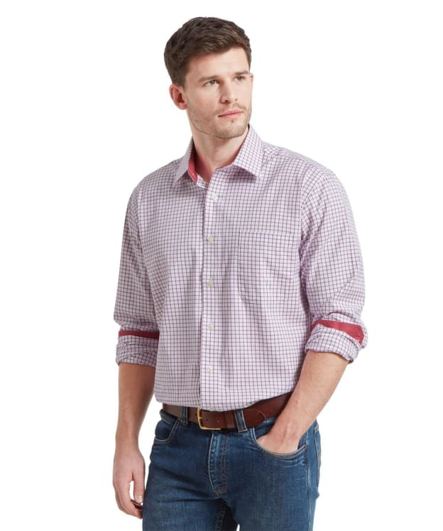 Men's Schoffel Cambridge Long Sleeve Shirt - Red