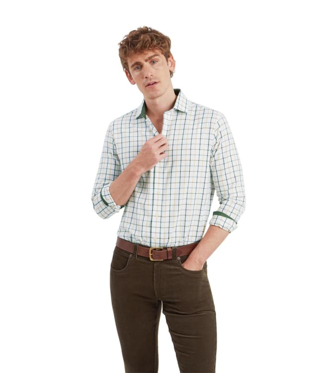 Men’s Schoffel Baconsthorpe Tailored Long Sleeve Shirt - Woodland Check