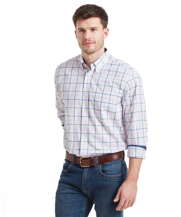 Men's Schöffel Polstead Classic Shirt - French Navy / Blue / Pink