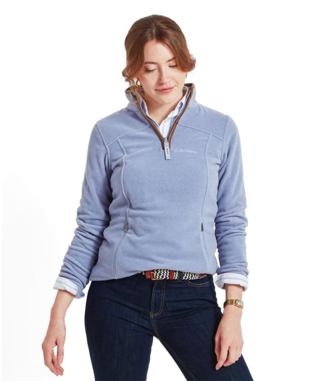 Women's Schoffel Tilton 1/4 Zip Fleece Pullover - Powder Blue