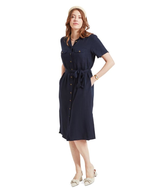 Women's Schöffel Daisy Linen Dress - Navy