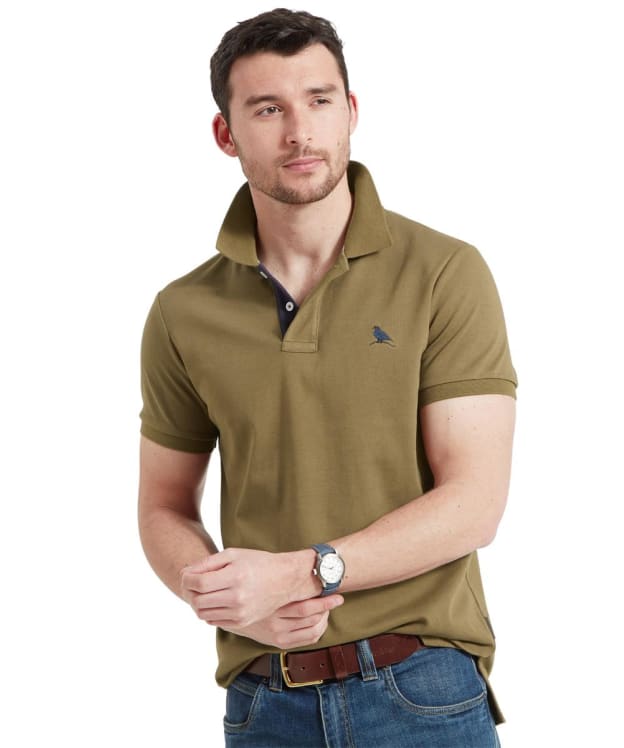 Men's Schöffel St Ives Jersey Polo Shirt - Dark Khaki Green