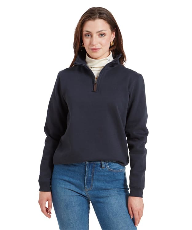Women’s Schoffel Sennen Cove ¼ Zip Sweatshirt - True Navy