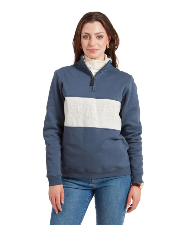 Women's Schöffel St Agnes 1/4 Zip Sweatshirt - Vintage Navy