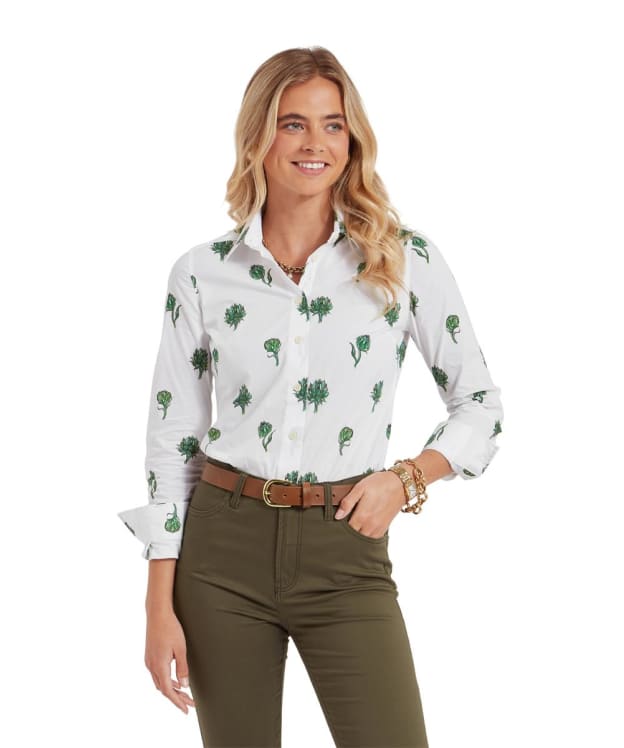 Women's Schoffel Norfolk Long Sleeve Shirt - Artichoke Print