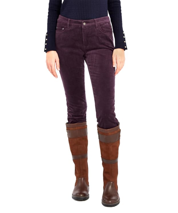 Women's Dubarry Honeysuckle Cord Slim Fit Jeans - Plum