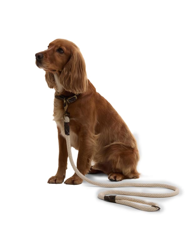 Barbour Cotton Rope Dog Lead - Natural / Classic