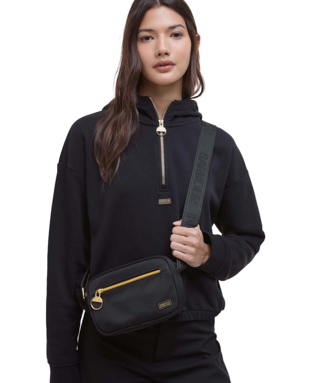Women's Barbour International Qualify Micro Crossbody Bag - Black