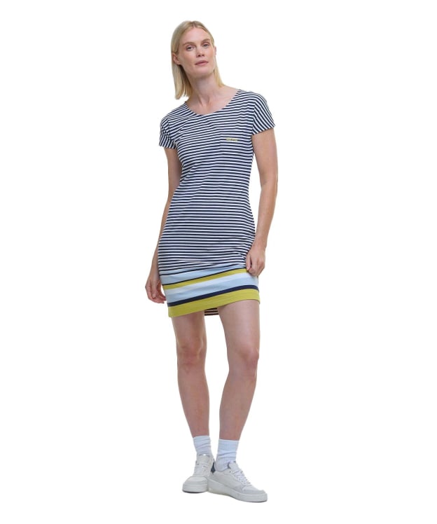 Women's Barbour Harewood Stripe Dress - Breeze Blue Stripe