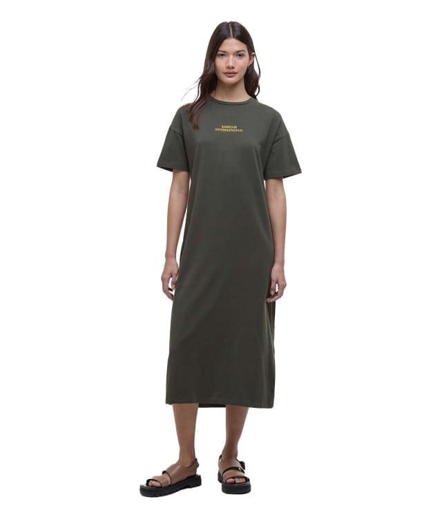 Women's Barbour International Emerson Midi Dress - Envy