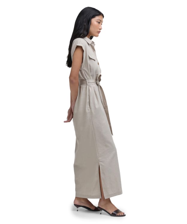 Women's Barbour Birdie Maxi Dress - Light Sand