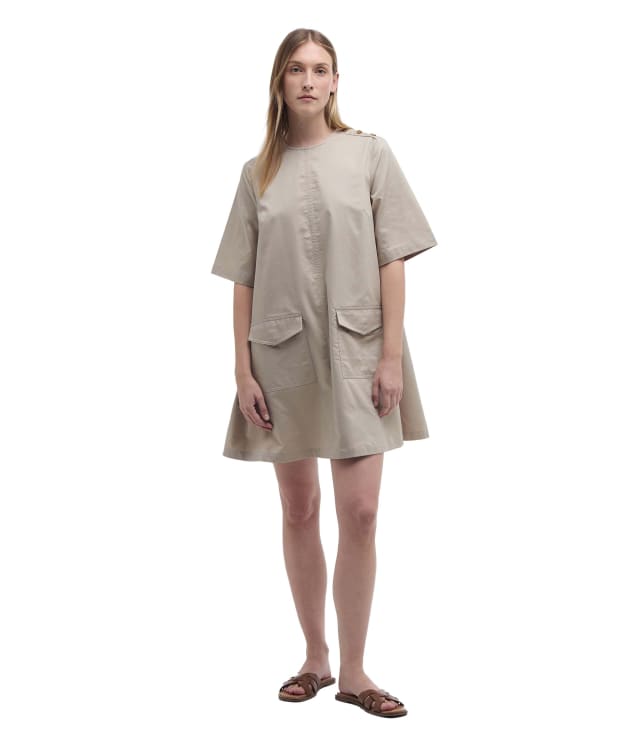 Women's Barbour Luna Mini Dress - Light Sand