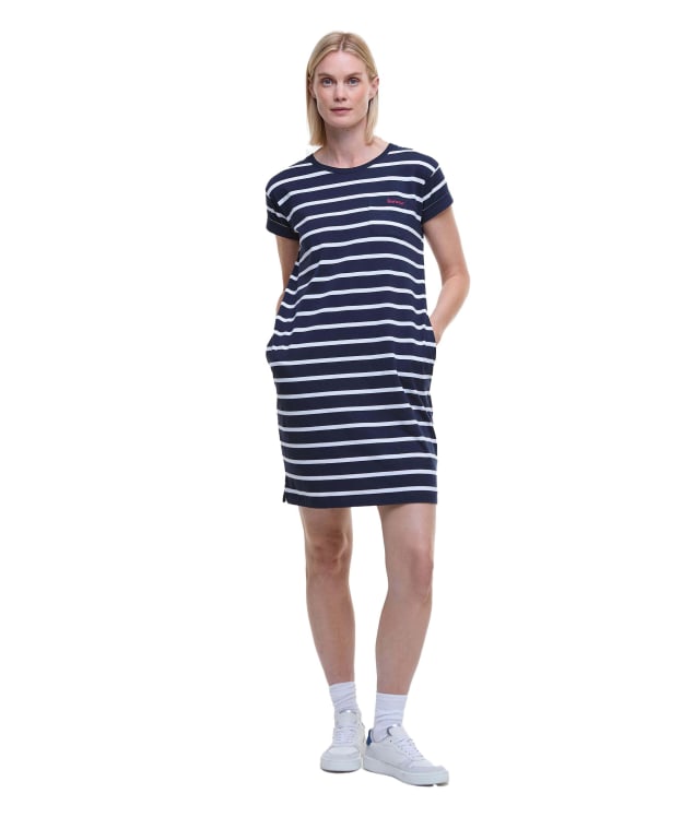 Women's Barbour Otterburn Stripe Dress - Navy