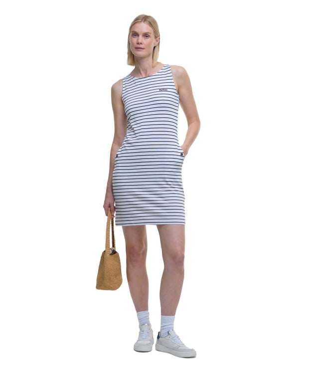 Women's Barbour Dalmore Stripe Dress - White