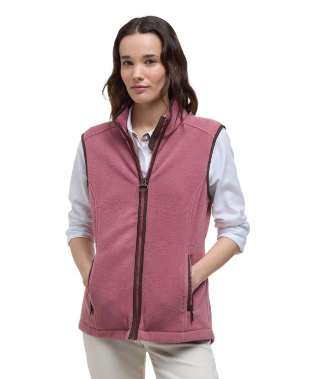 Women's Barbour Country Colton Fleece Gilet - Deep Pruce