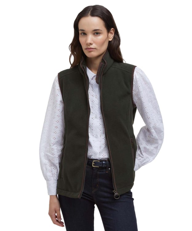 Women's Barbour Country Colton Fleece Gilet - Sage