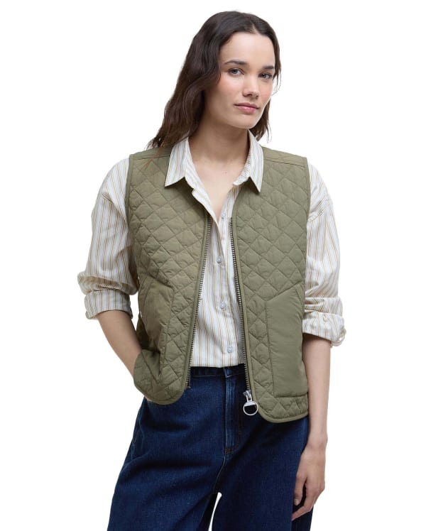 Women's Barbour Louise Gilet - Dusky Green