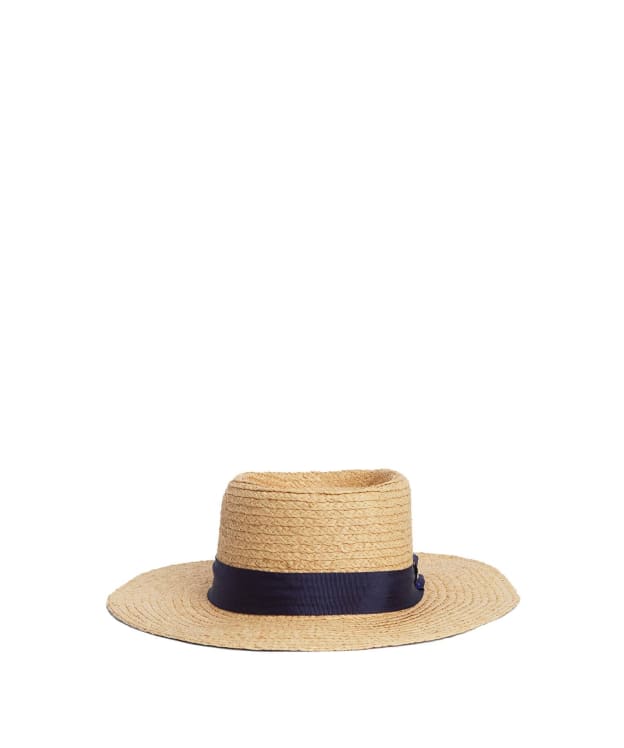 Women's Barbour Lily Straw Summer Hat - Natural / Navy