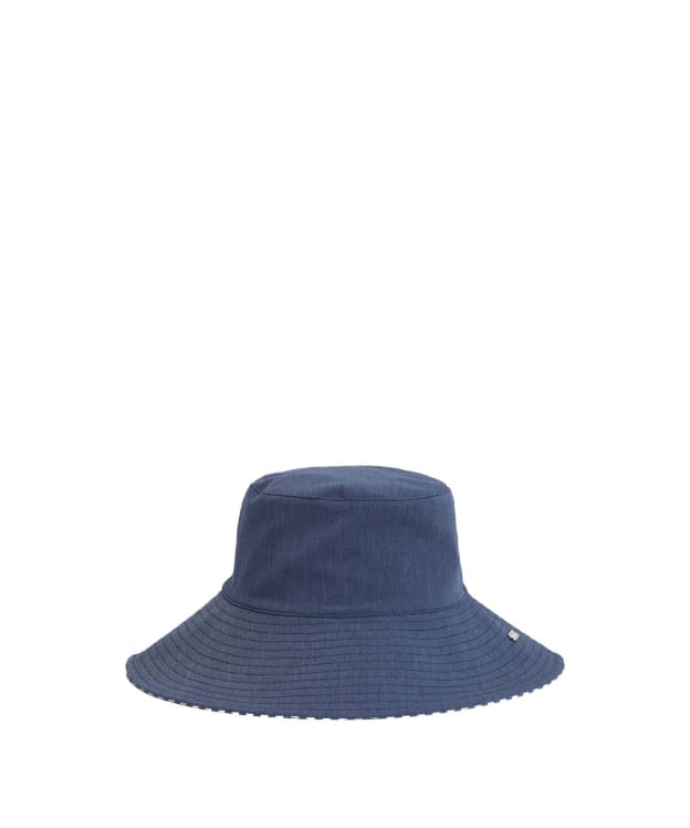 Women's Barbour Fleur Reversible Bucket Hat - Chambray / Stripe