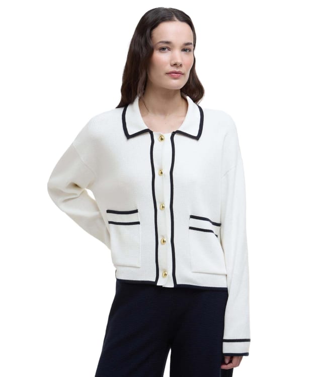 Women's Barbour Jasmine Knitted Cardigan - Cloud