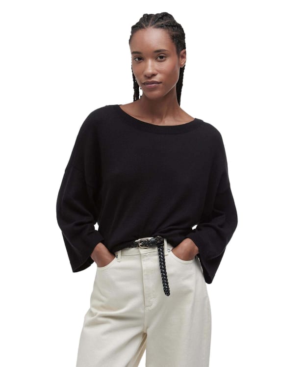 Women's Barbour Lucy Knitted Jumper - Black