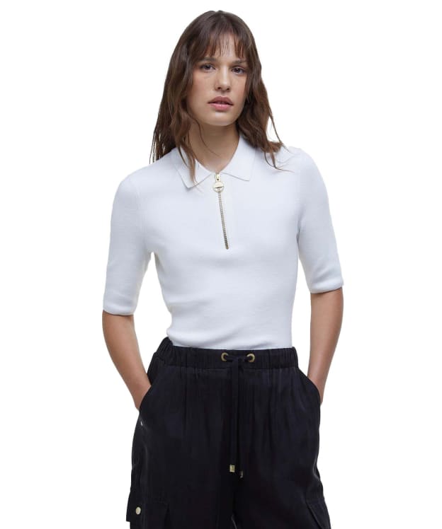Women's Barbour International Emerson Knitted Jumper - Neutral