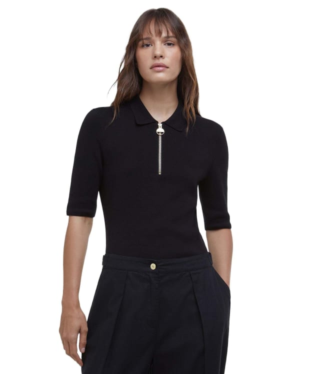 Women's Barbour International Emerson Knitted Jumper - Black