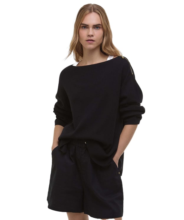 Women's Barbour International Kyra Knitted Jumper - Black