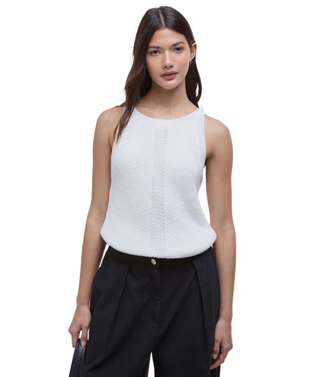 Women's Barbour International Dakota Sleeveless Knitted Jumper - Neutral
