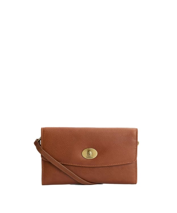 Women's Barbour Isla Leather Travel Purse - Brown
