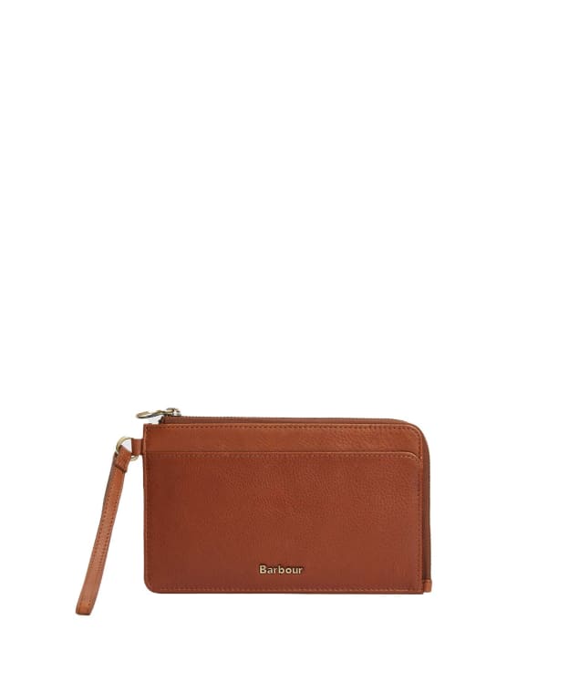 Women's Barbour Laire Leather Wristlet Purse - Brown