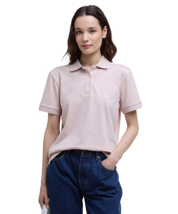 Women's Barbour Bowford Polo Top - Primrose Pink