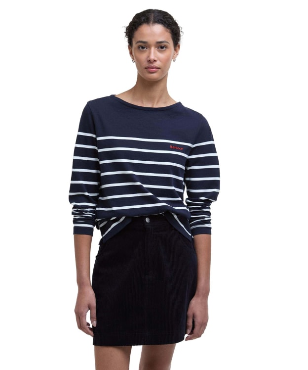 Women's Barbour Bradley Top - Navy Stripe