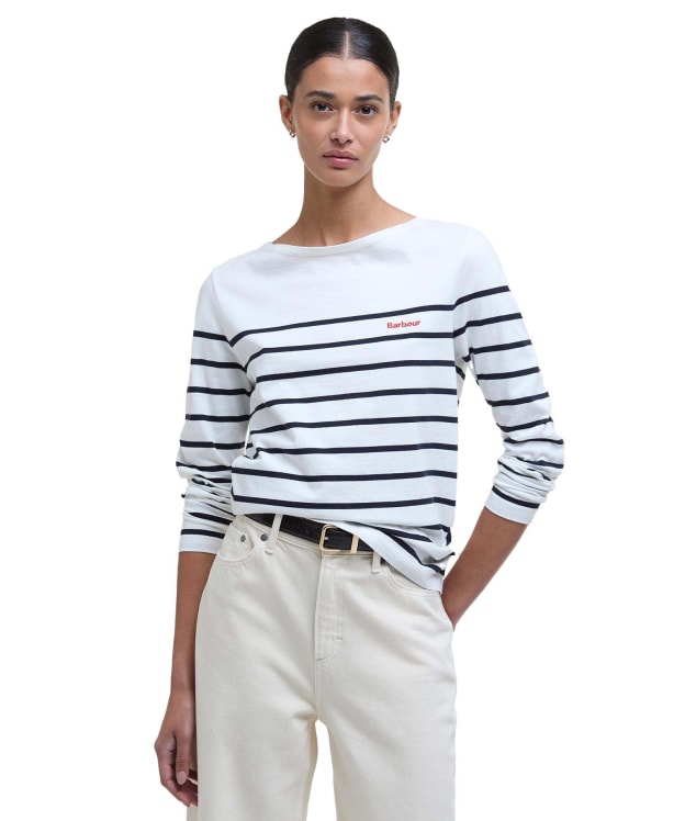 Women's Barbour Bradley Top - Cloud Stripe