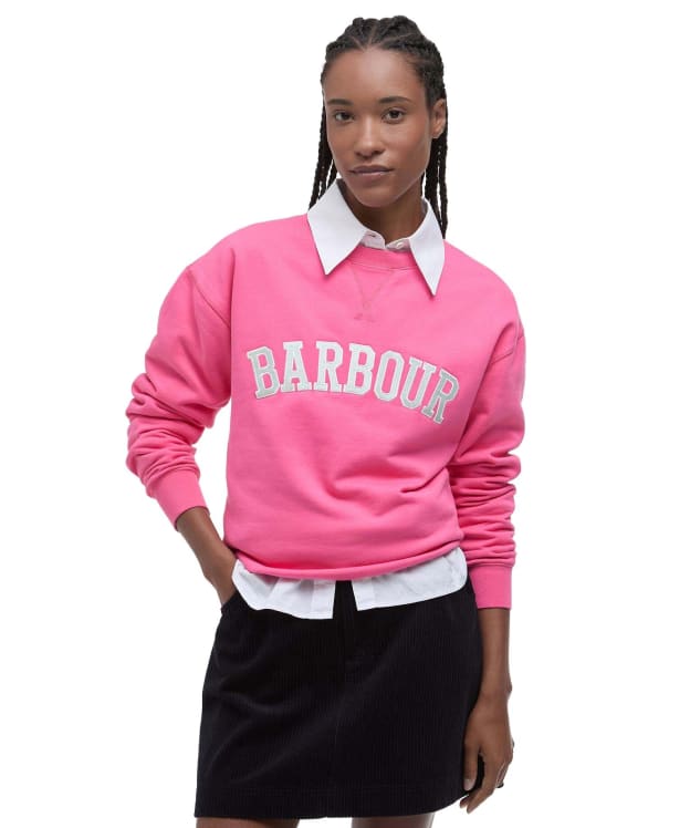 Women's Barbour Northumberland Sweatshirt - Rose Pink