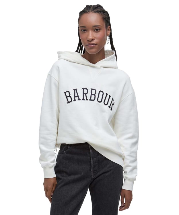 Women's Barbour Northumberland Hoodie - Cloud / Navy