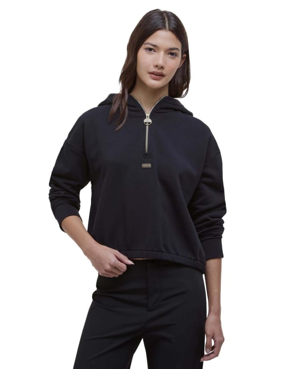 Women's Barbour International Priya Hoodie - Black