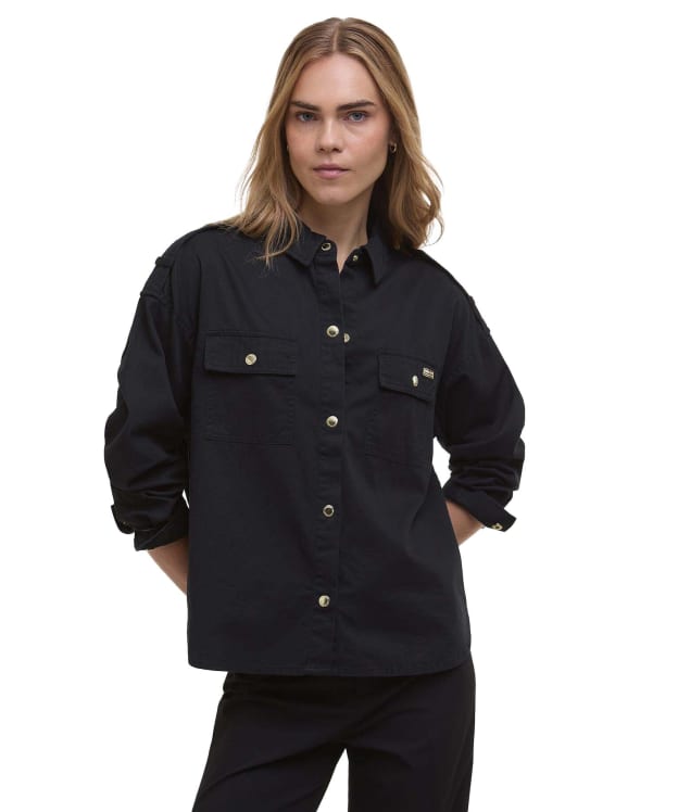 Women's Barbour International Emerson Overshirt - Black