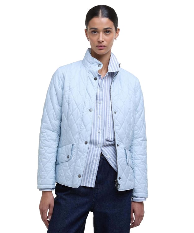 Women's Barbour Flyweight Cavalry Quilted Jacket - Breeze Blue