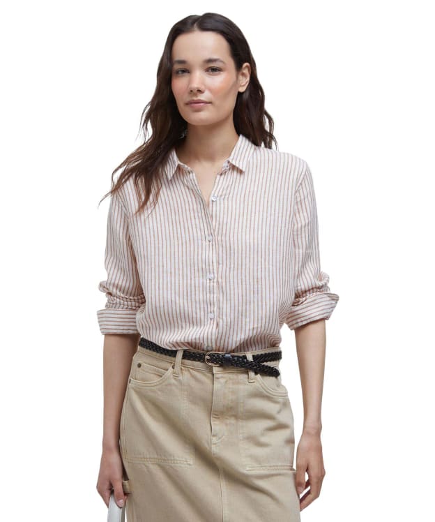 Women's Barbour Marine Shirt - Bran Stripe