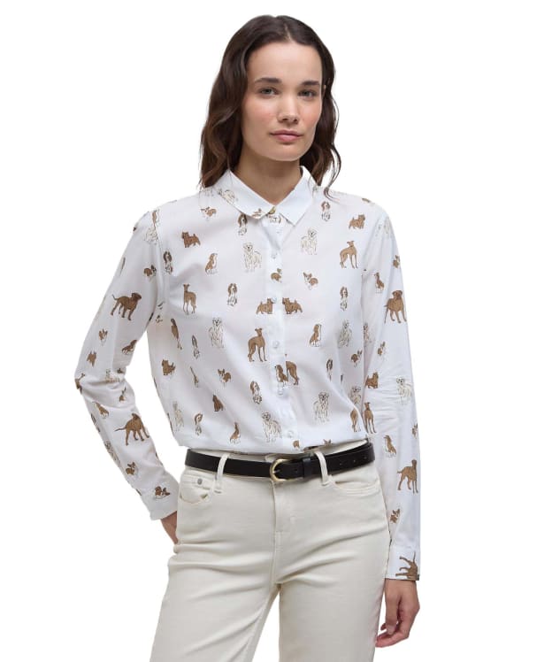 Women’s Barbour Safari Shirt - Dog Print