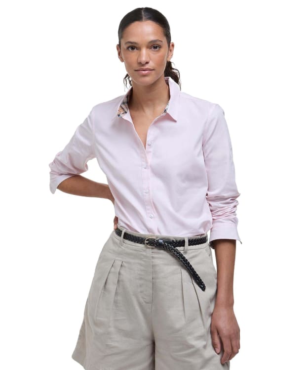 Women's Barbour Derwent Shirt - Pink / Hessian Tartan