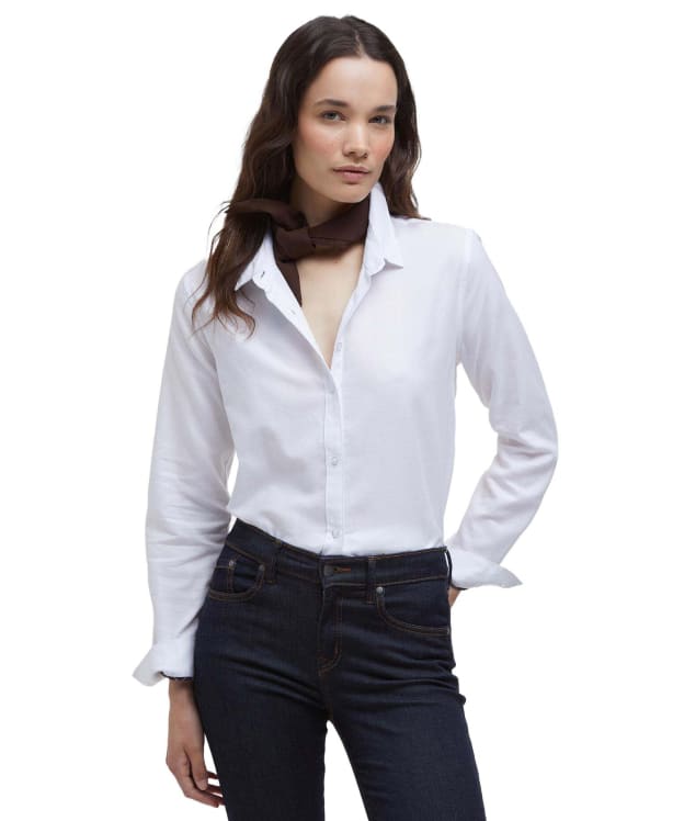Women's Barbour Glades Shirt - White / Gardenia