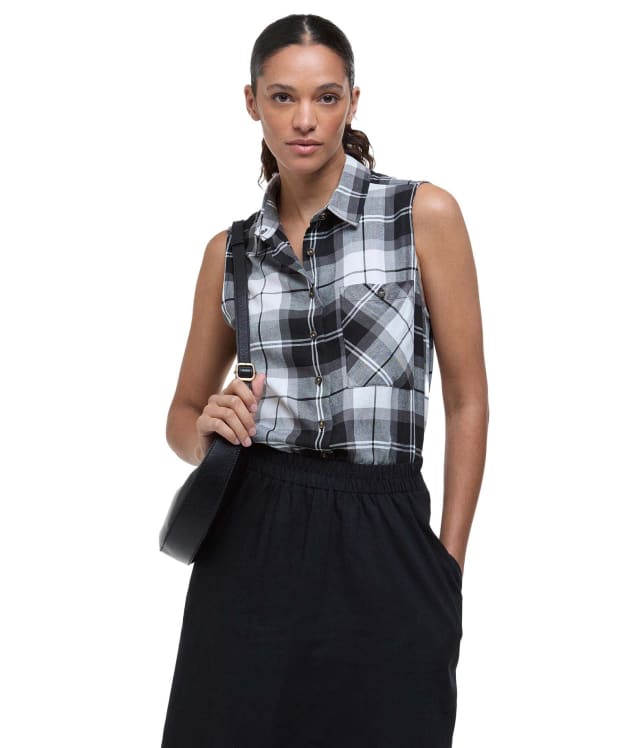 Women's Barbour Agnes Shirt - Monochrome Tartan 