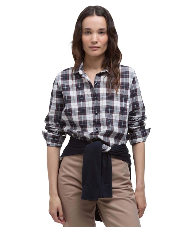 Women's Barbour Edda Shirt - Gardenia Tartan