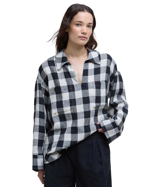 Women's Barbour Maya Top - Ecru / Black