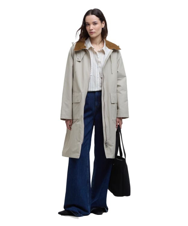 Women's Barbour Jema Showerproof Jacket - Light Sand