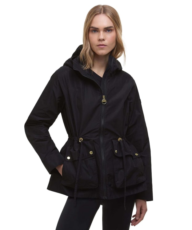 Women's Barbour International Piper Showerproof Jacket - Black