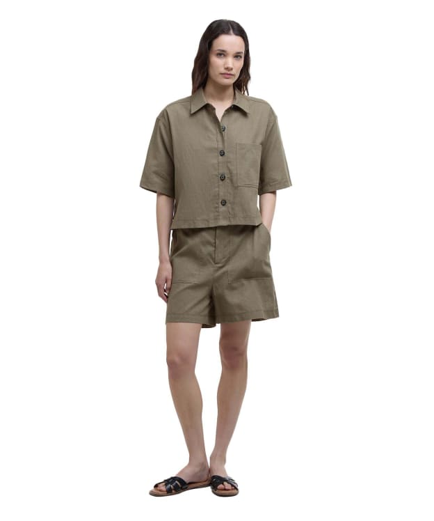 Women's Barbour Cary Shorts - Dusky Green